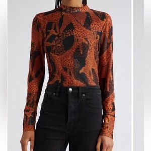 FARM Rio Giraffes Tulle Long Sleeve Top